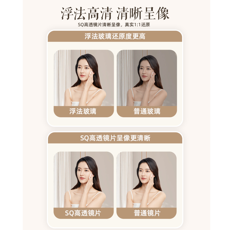 Full-Length Mirror for Dressing, Floor-Standing Mirror for Home Use, Simple Wall-Mounted Mirror, Trendy Girl's Bedroom Makeup Wall-Mounted Fitting Mirror