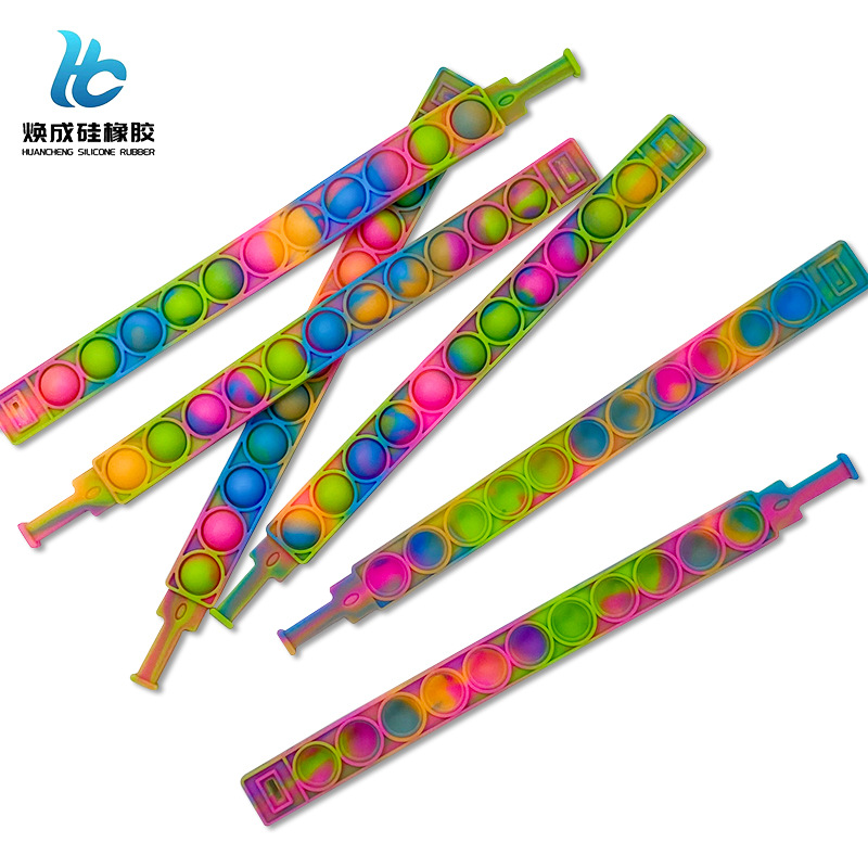 Rainbow Student Customized Watch Strap Bracelet Creative Waterproof Smart Acupressure Simple Decorative Silicone Watch Strap