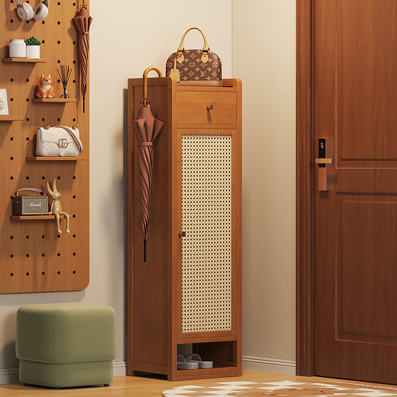 Новый стиль многоуровневого шкафа для обуви для прихожей, китайский стиль с ящиком, легкая установка