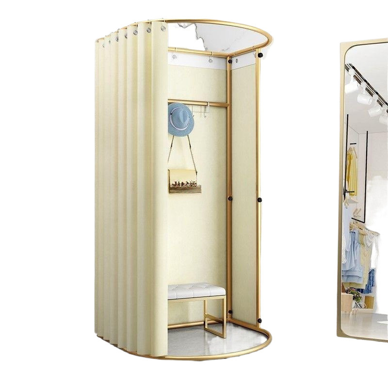 Shopping Mall Mobile Fitting Room Clothing Store Floor-Standing Portable Foldable Simple Locker Room Temporary Display Stand Wholesale