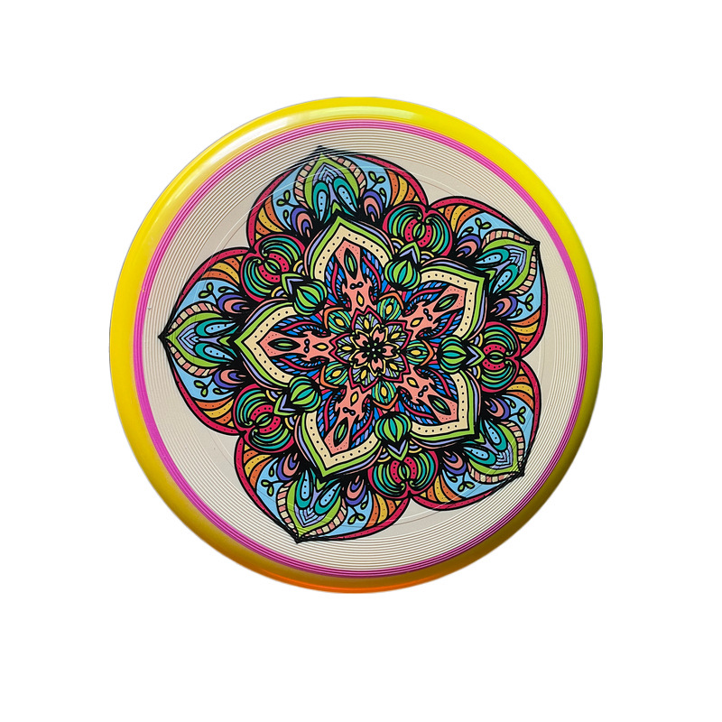 Cross-Border Training Competition 175g Professional Outdoor Extreme Sports Adult Pe Frisbee Can Rotate Competitive Digital Printing