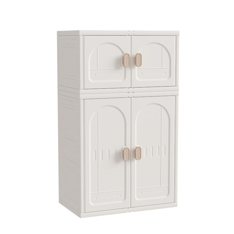 Children's Storage Cabinet Large Capacity Clothes Toy Locker Baby Feeding Table Baby Wardrobe Coat Hood Combination Home