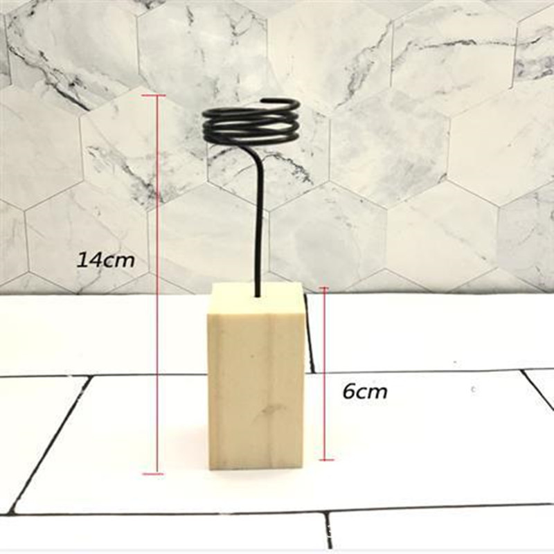 Air Pineapple Special Base Bracket Flower Holder Flower Stand Square Wood Black White Base Geometric Rack Base Hanger