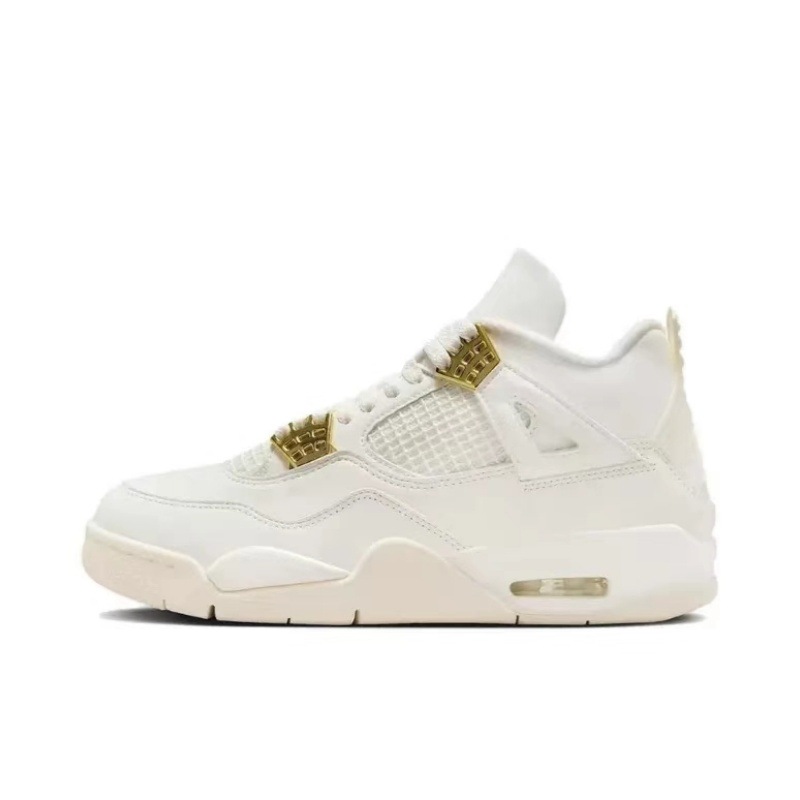 Nagata Aj4 Electric Female Sports Basketball Shoes Joe 4 Oreo Midnight Blue and White Men's and Women's Shoes Versatile Casual Sports Shoes