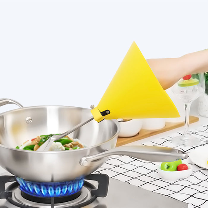 Cooking Kitchen Cooking Anti-Splash Oil Baffle Anti-Oil Splash Pot Spatula Cover Anti-Scalding Protective Gloves Anti-Oil Smoke Noodles Hongzhi