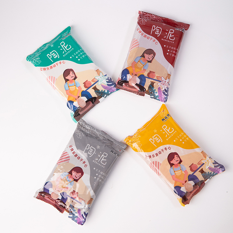 Special pottery clay for pottery teaching wholesale Jingdezhen pottery clay clay baking-free 500g Clay Clay diy toys