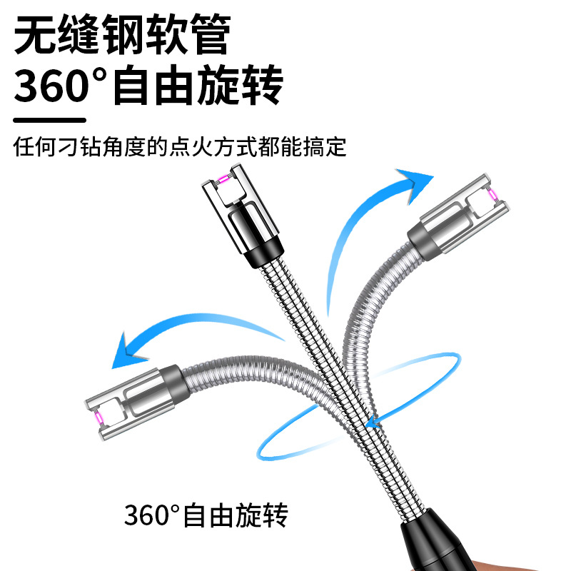 Jl801 Extended Arc Pulse Igniter Digital Rechargeable Lighter Gas Stove Aromatherapy Candle Ignition Stick