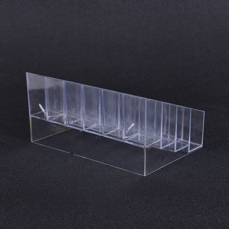 Transparent 24-grid lipstick holder nail polish eyebrow pencil display stand makeup cosmetics plastic storage box multi-layer lipstick holder