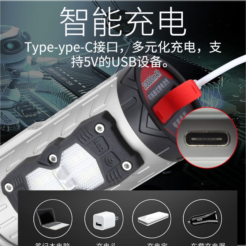 Laser fishing lamp strong light super bright night fishing lamp xenon lamp blue light violet light gun high power outdoor wild fishing special