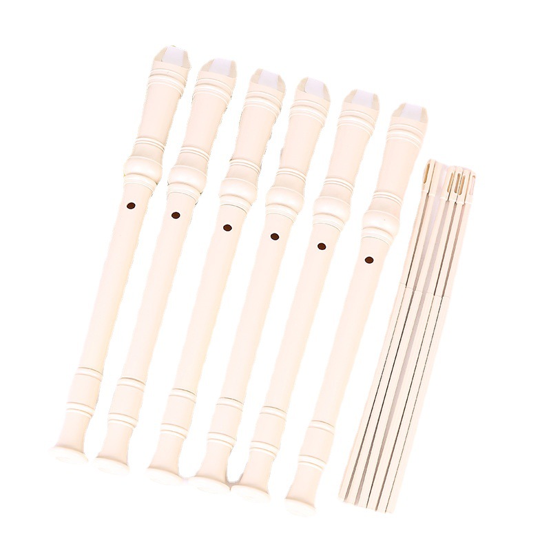 New 8-Hole Student Kidsren's Recorder German-Style Treble Plastic Flute Wind Instrument Factory Direct Supply Recorder Wholesale