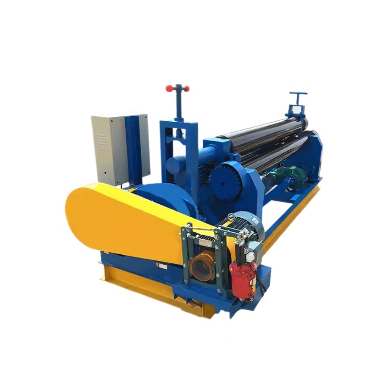 Hydraulic Fully Automatic Mechanical Three-Roller Coating Machine Stainless Steel Iron Sheet Electric Rounding Machine Conical Rounding Machine Rolling Machine