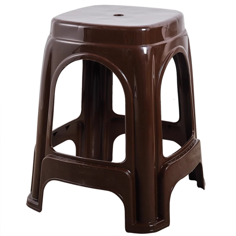 Thickened Frosted Plastic Stool Household Nordic High Stackable Non-slip Living Room Dining Table Storage Stool Extra-thick
