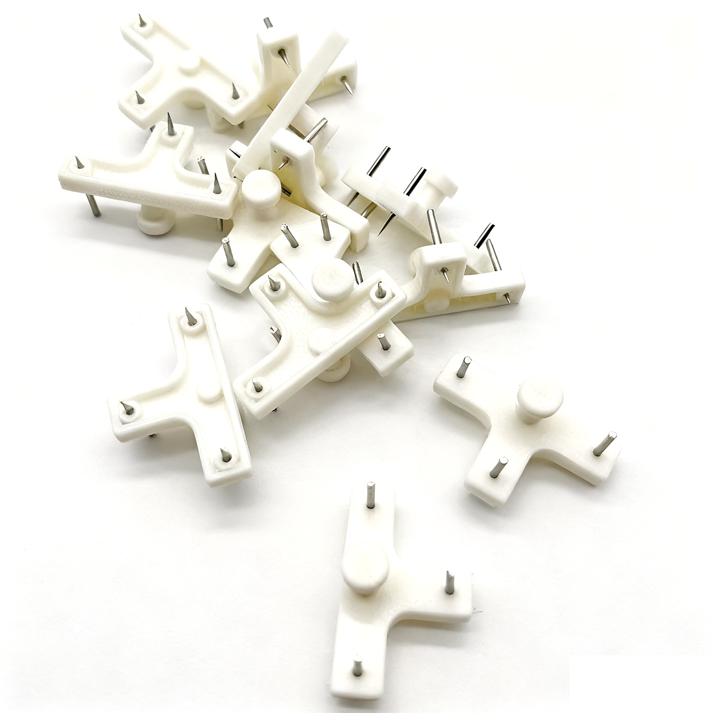 T-shaped non-mark nail photo frame card slot nail plastic wall hanging card slot non-mark nail clock photo wall hook invisible wall nail