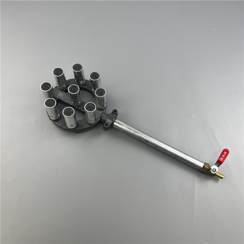 Desktop Nine-Head Fierce Fire Stove Medium Pressure Fierce Stove Gas Stove Liquefied Gas Gas Stove Version Energy-Saving King High Power