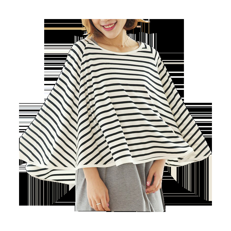 Spot wholesale pregnant women breast-feeding towel out striped postpartum anti-light breast-feeding towel cover cover breast-feeding towel