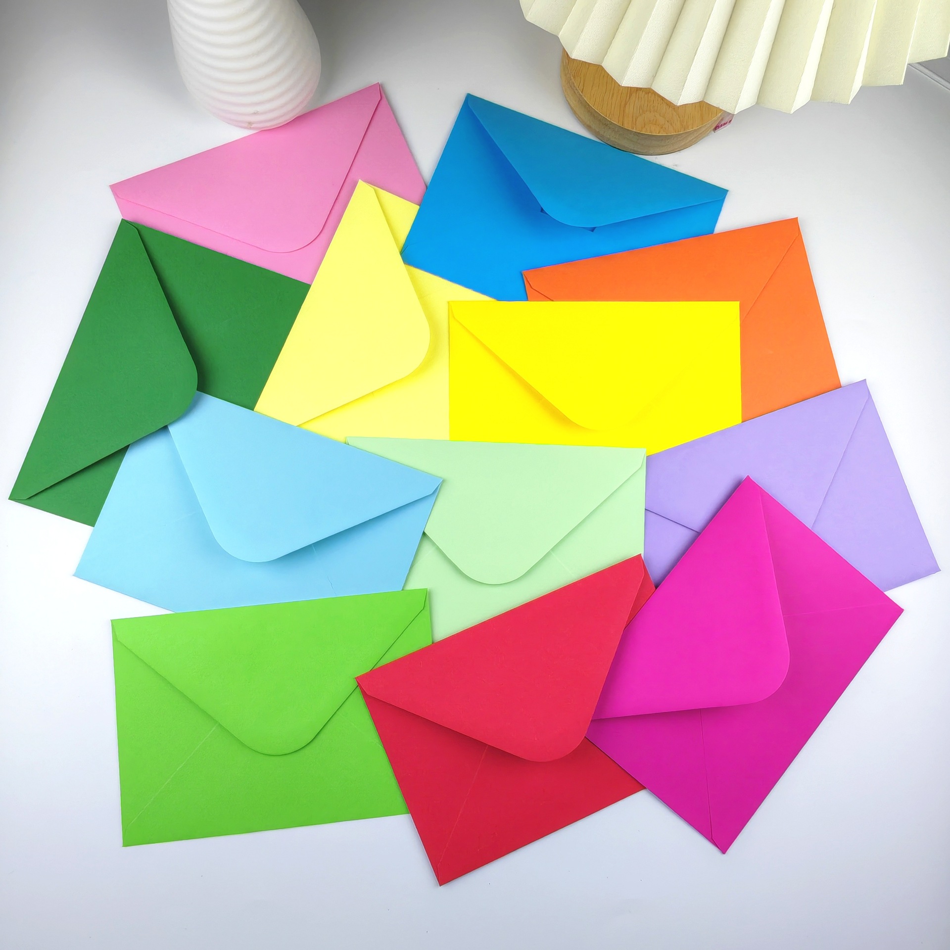 Colorful Double Offset Paper Envelope Custom Wholesale No. 5 Western European Style Greeting Card Invitation Card Document Bag Production