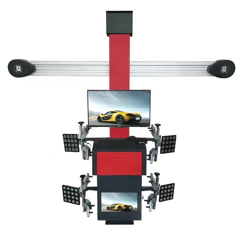 Car Four Wheel Alignment Gauge 3D Dual Screen Car Tire Positioning Detection Equipment Factory Wholesale