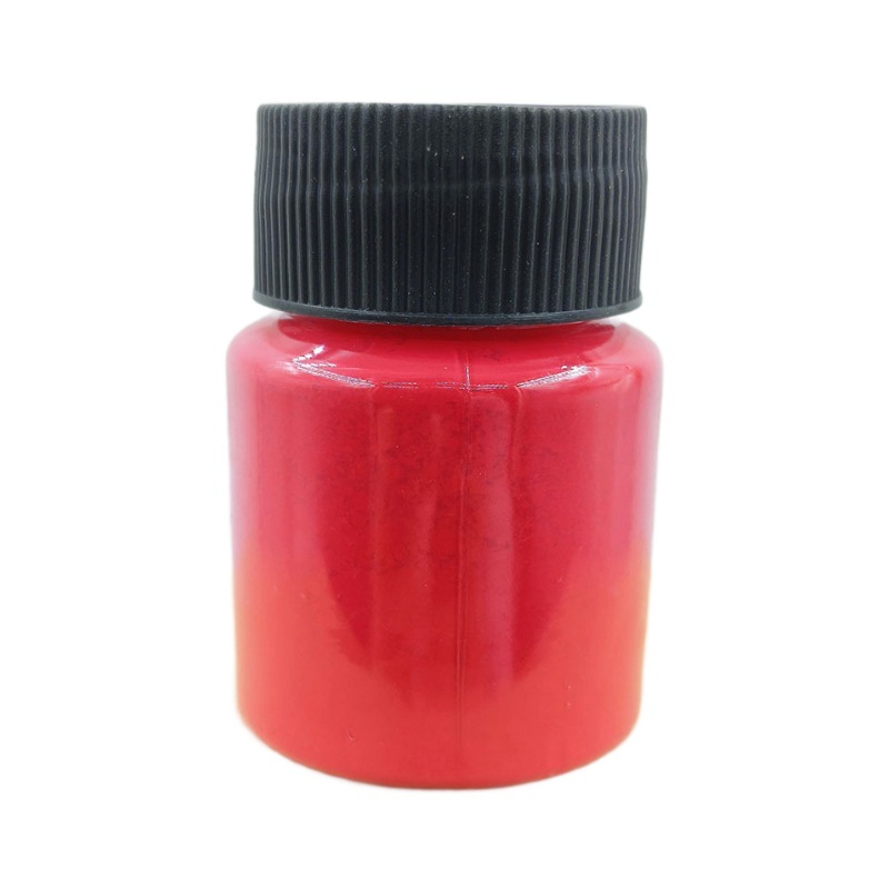Cross-Border E-Commerce 12 Colors 10g Bottled Water-Based Fluorescent Color Powder Glue Slime Crystal Mud Colorful Fluorescent Pigment