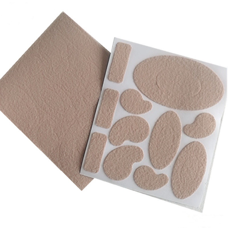 Manufacturer's Velvet Four-Season Non-Heel Heel Stickers in Bulk 11 Pieces/Plate Velvet Random Stickers for High Heels Anti-Wear Foot Stickers