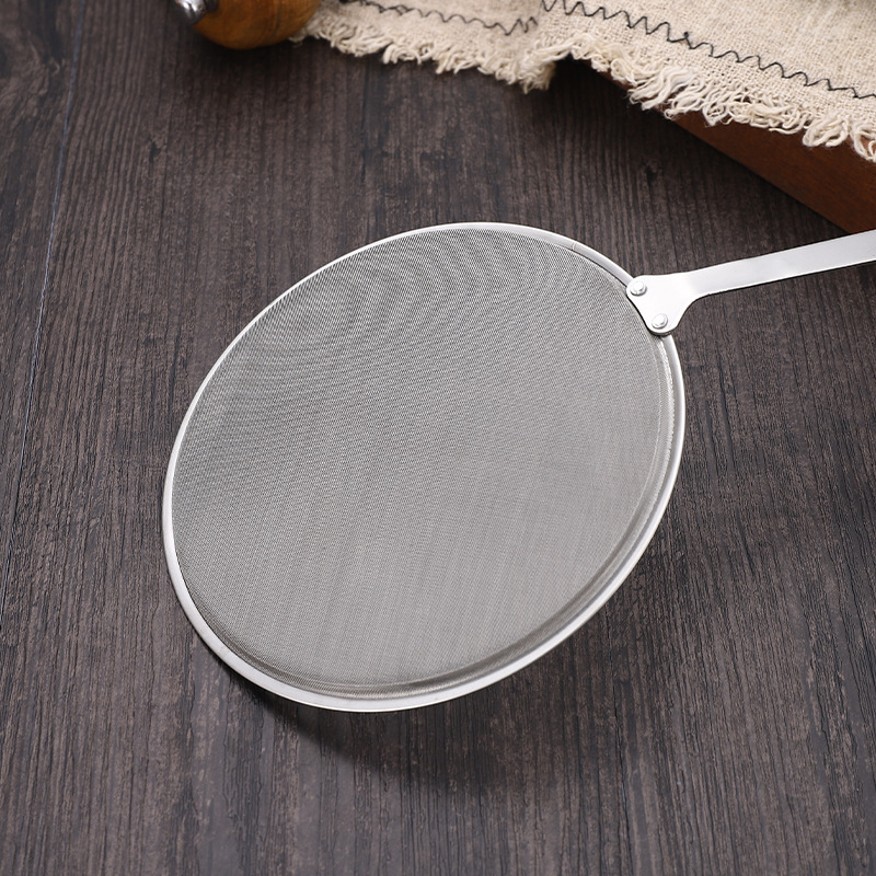 304 Stainless Steel Colander Household Kitchen Foaming Spoon Soybean Milk Filter Screen Sieve Surface Powder Sieve Ultra-fine Mesh Oil Leakage Spoon