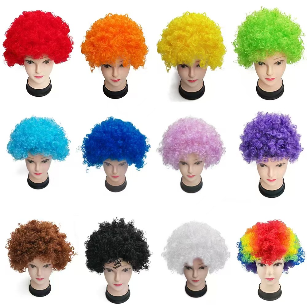 Factory Outlet Explosive Head Wig Masquerade Dress Up Fans Funny Funny Clown Color Wig