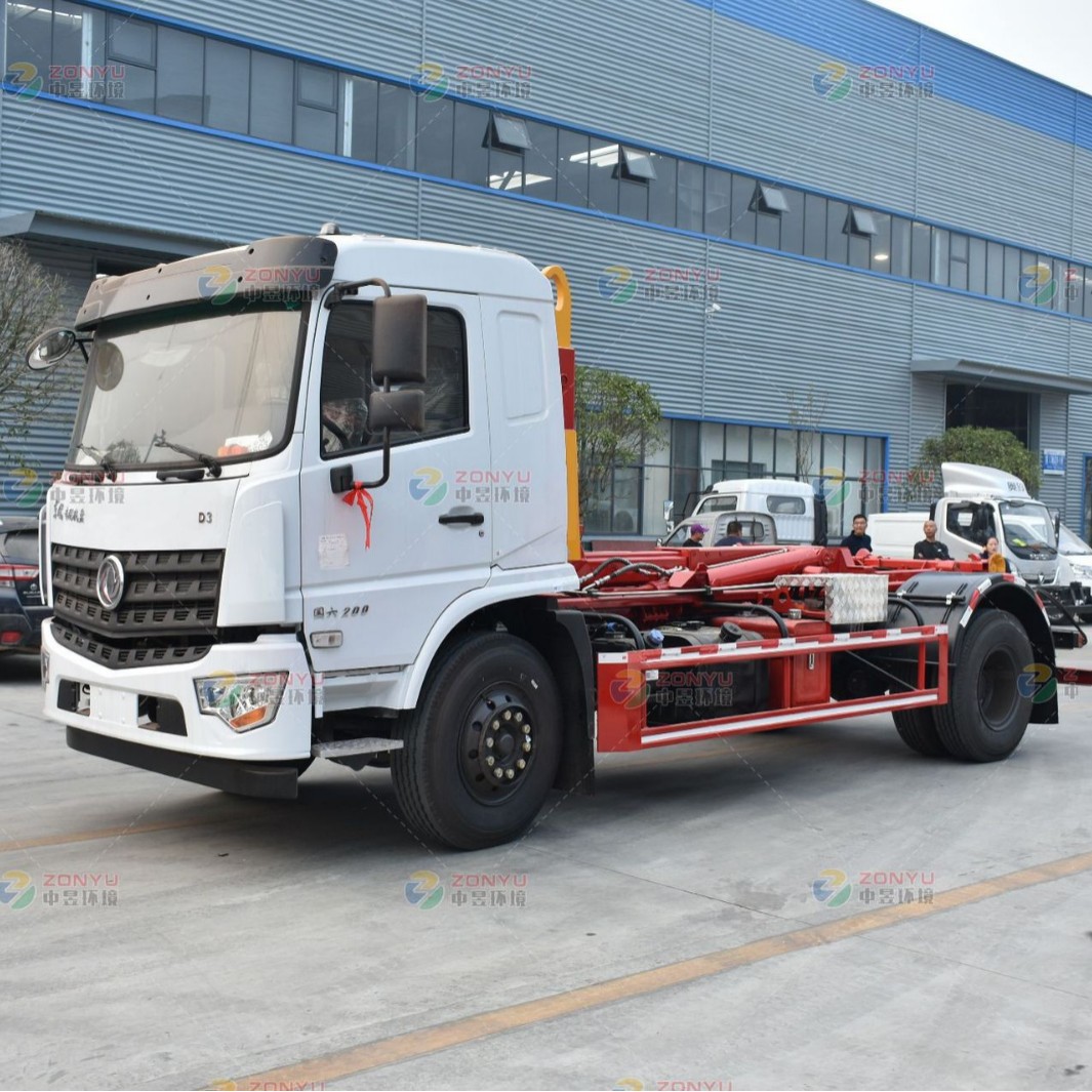 Dongfeng Special-Purpose Single-Bridge Hook Arm Garbage Truck Garbage Truck Hook Arm Garbage Truck Removable Garbage Truck Manufacturer