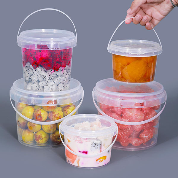 Pp Plastic Barrel Round Transparent Food Packaging Barrel Sealed High Temperature Resistant Large Capacity Barrel Manufacturer Wholesale Food Packaging