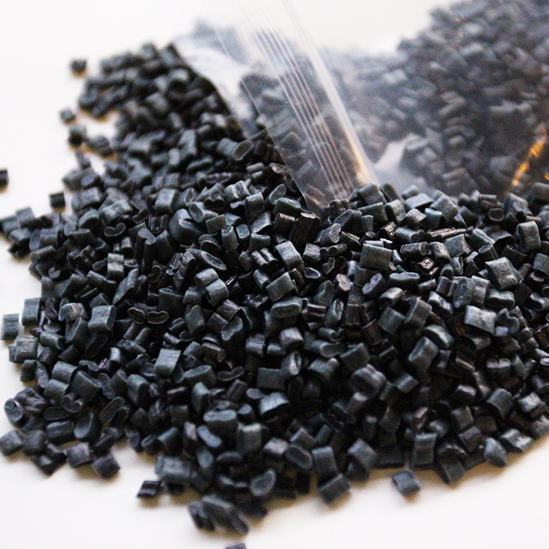 PEPO miscellaneous rubber particles new black injection grade recycled injection molding general environmental protection particles in stock wholesale