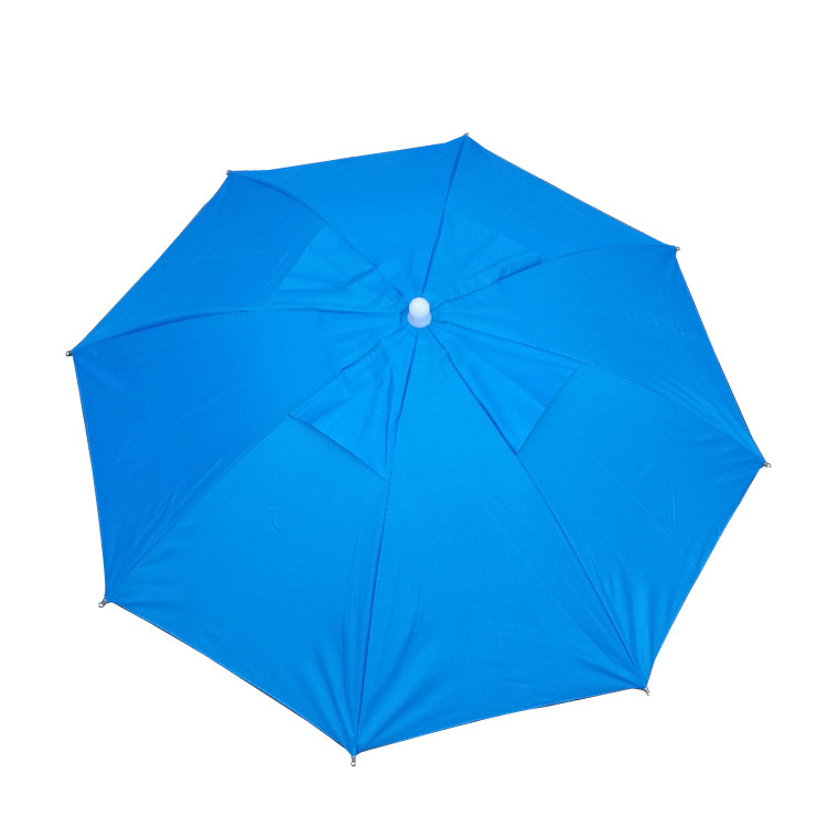 65CM diameter tea picking hat umbrella double layer with breathable hole head wearing umbrella printable advertising LOGO AliExpress supply