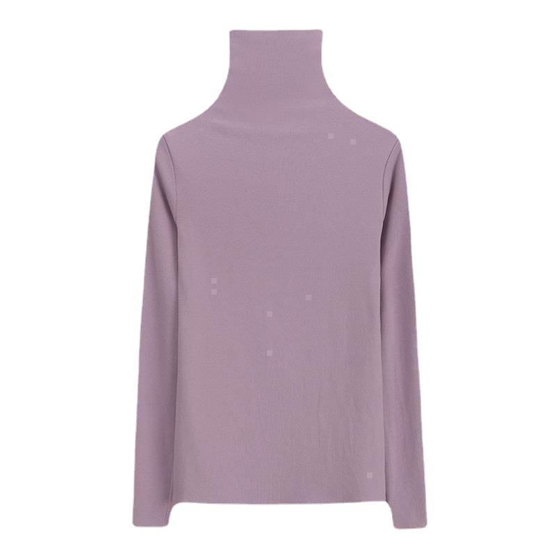 Pure Cotton Base Shirt for Women, Autumn and Winter Inner Wear, High-Neck Long-Sleeve T-Shirt, Stylish Autumn Clothing, New Autumn/Winter 2025 Top