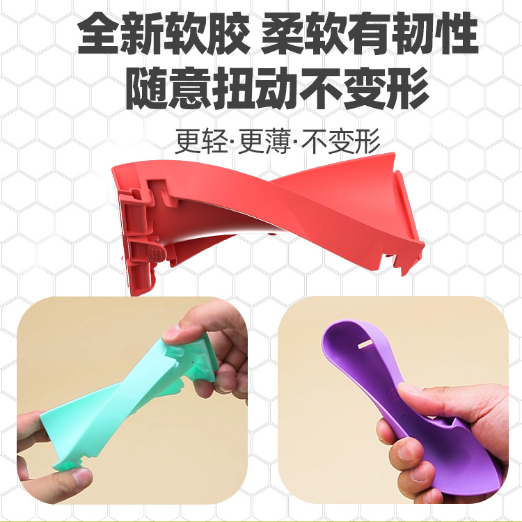 New Cross-Border Soft Rubber Baby Baby Kidsren's Toys Bathroom Bath Assembly Track Water Sliding Ball DIY