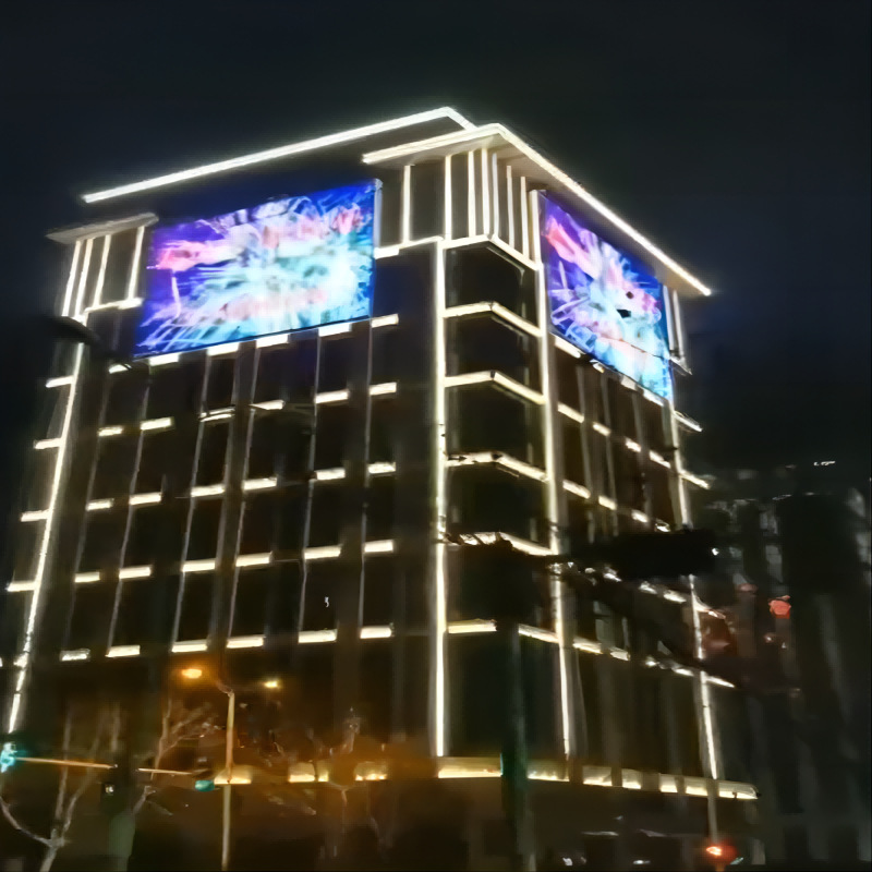 Дисплей световой полосы, LED полноцветный гибкий сетчатый экран, уличный водонепроницаемый, подходит для различных установок на внешних стенах
