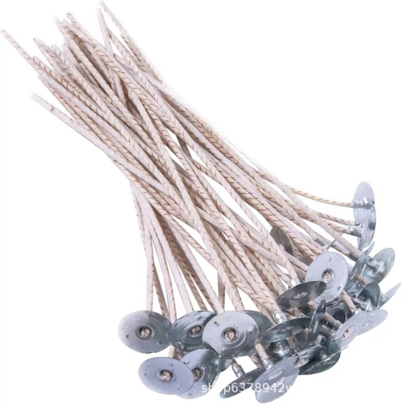 40 прядей воска для самодельных ароматических свечей, фитиль из соевого воска для чашечных свечей