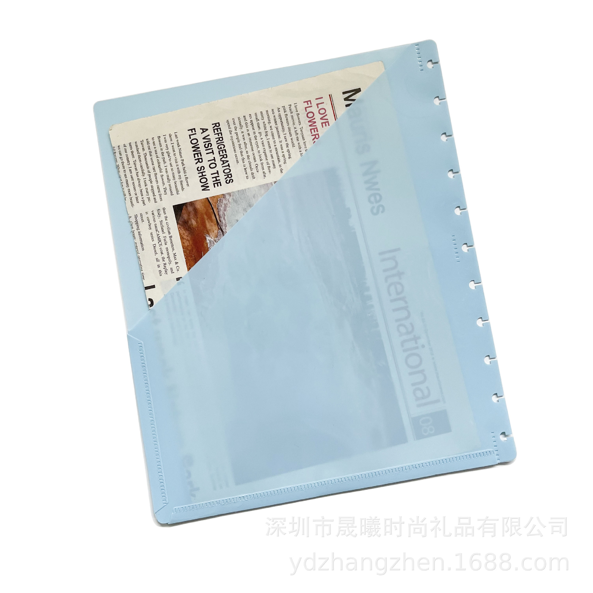 Mushroom hole double-sided pocket storage clip double pocket folder pocket mushroom hole folder manufacturers wholesale