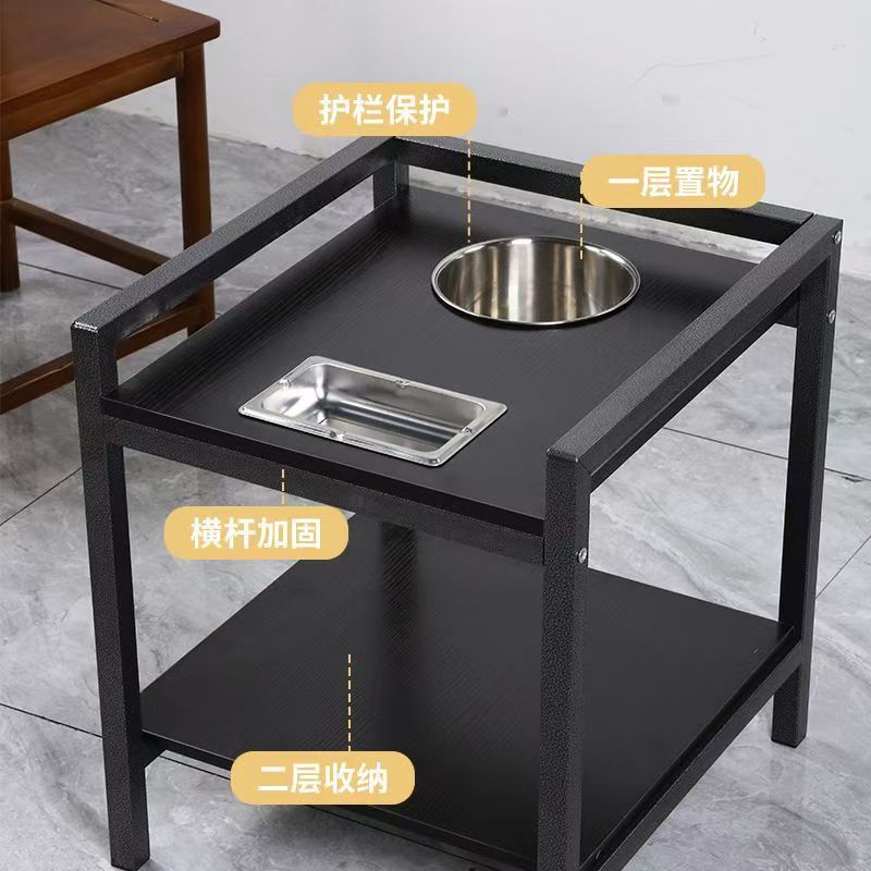 Mahjong Room Coffee Table Tea Rack Chess Room Special Rock Plate Coffee Table Double Thickened Side Table Mahjong Tea Table