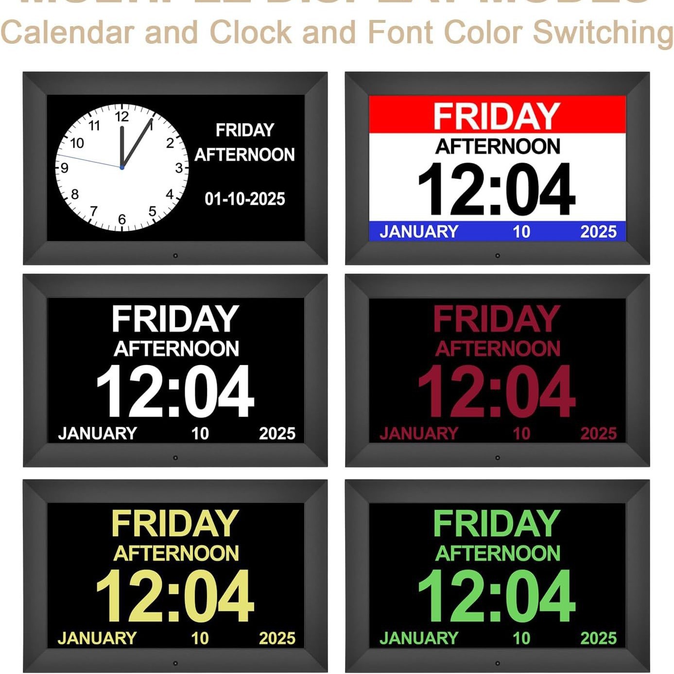 10.1inch Factory Direct Sales Smart Digital Clock Hd Lcd Screen Display U Disk Sd Card to Play Video Pictures