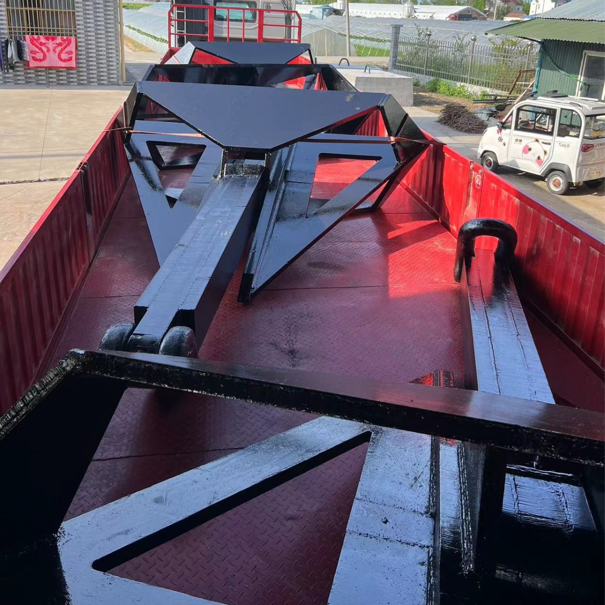 Large Quantity of Spot Production of Deleta Anchors, Triangular Anchors, Steel Plate Welding Marine Anchors, Large Claw Force Anchors, Marine Engineering Anchors