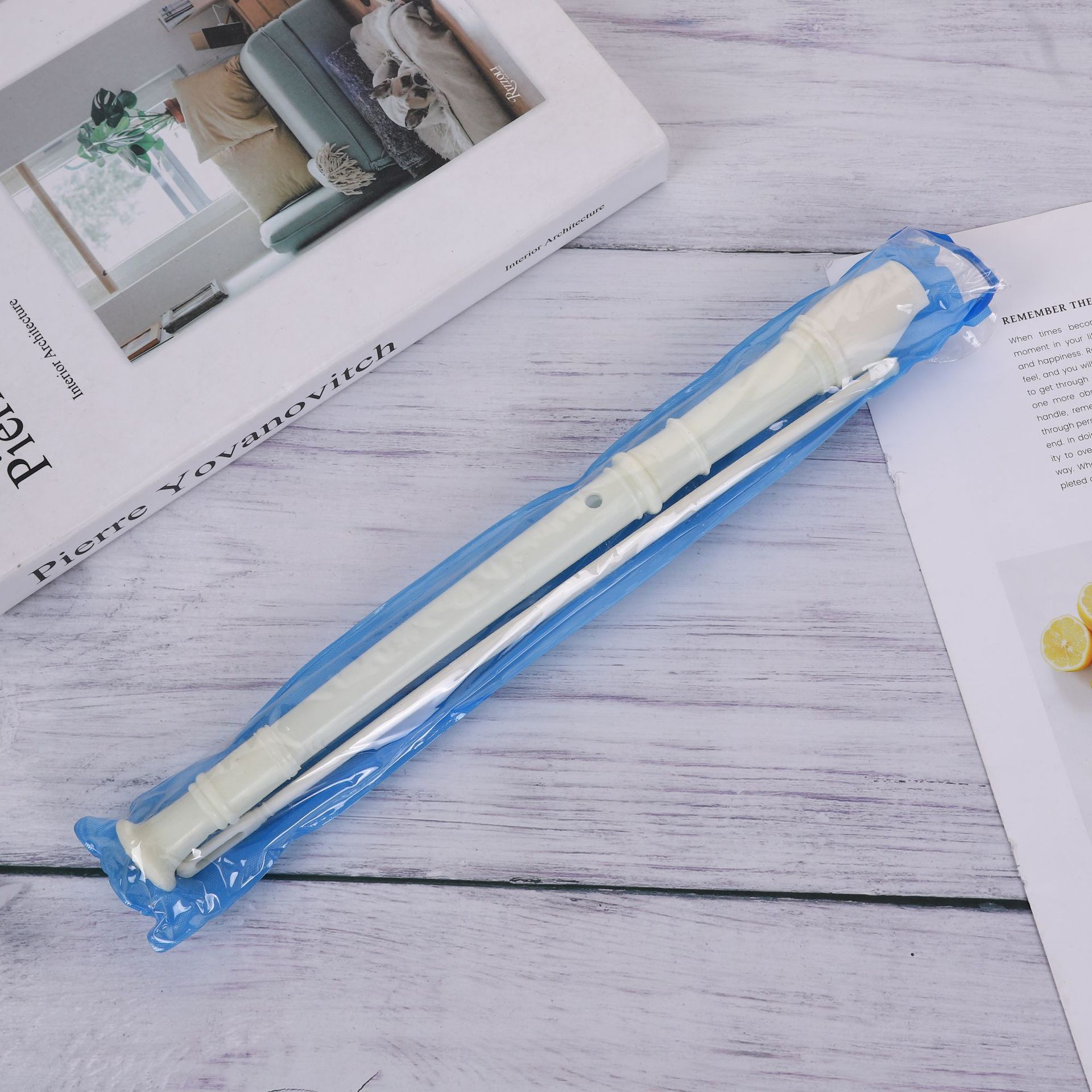 Пластиковая флейта для детей 3-13 лет, профессиональный музыкальный инструмент, кларнет с чистящей палочкой