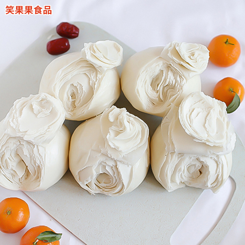 Shandong Old Noodles Big Steamed Bread Stone Mill Handmade Noodles Lasagna Steamed Bread North Pasta Heated Instant Steamed Bread