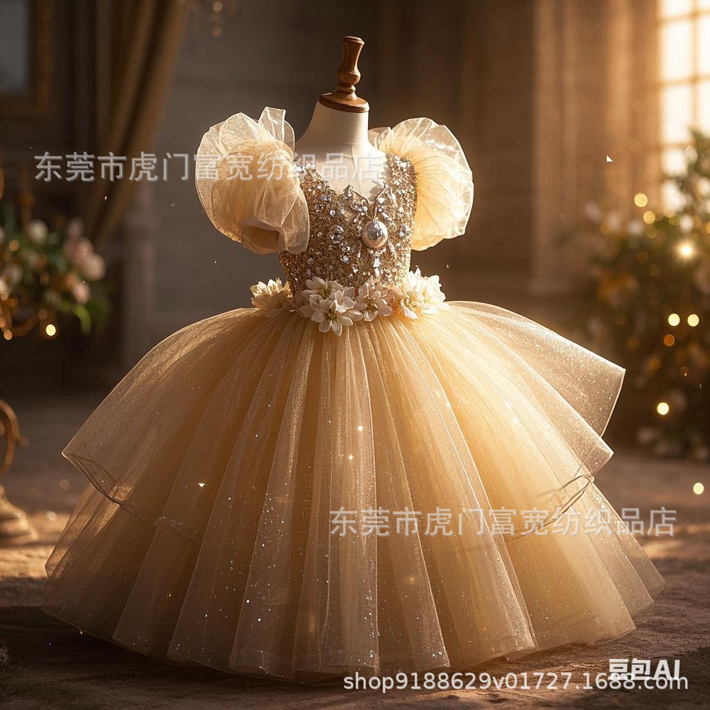 Wedding Dress Series Powder Cloth Shiny Spray Gold and Silver Veil Photography Wedding Background Gauze Wedding Dress Fabric Ready in Stock