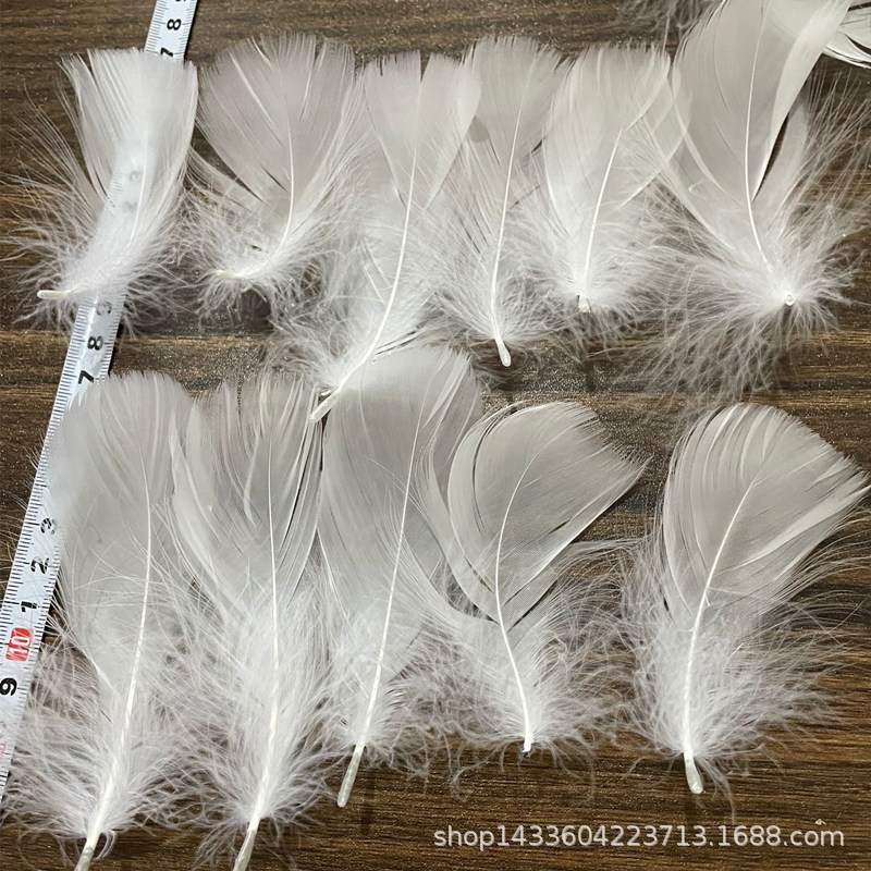 Large and medium-sized floating feather goose feather DIY cat teasing stick accessories wings decoration wave ball filler stage props