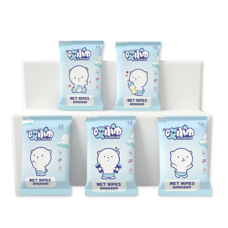 10-piece wet tissue wet tissue baby 10-piece non-woven baby wet tissue