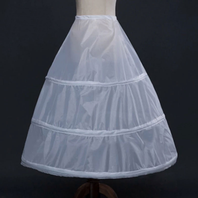 Wholesale bridal wedding dress studio photography short skirt support three steel ring yarn-free ordinary pettiskirt lining factory direct supply