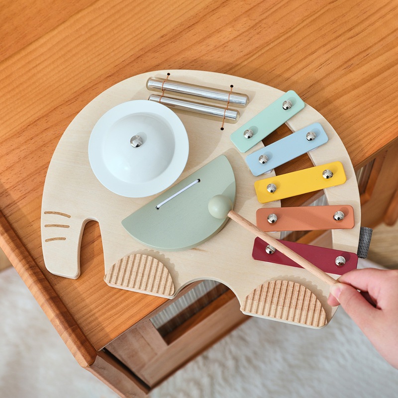 Amazon's Popular Orff Children's Fun Musical Instrument Elephant Piano Knocking Children's Hands-On Educational Toy Five-Tone Knocking Piano