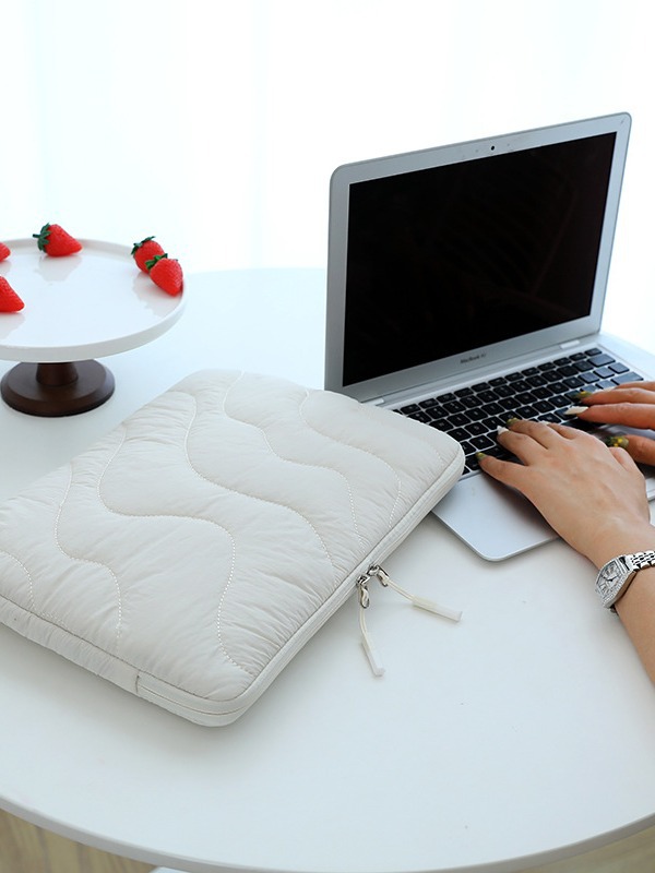 корейская экосумка, ультралегкая, водонепроницаемая, 14 дюймов, сумка для ноутбука из хлопка и льна