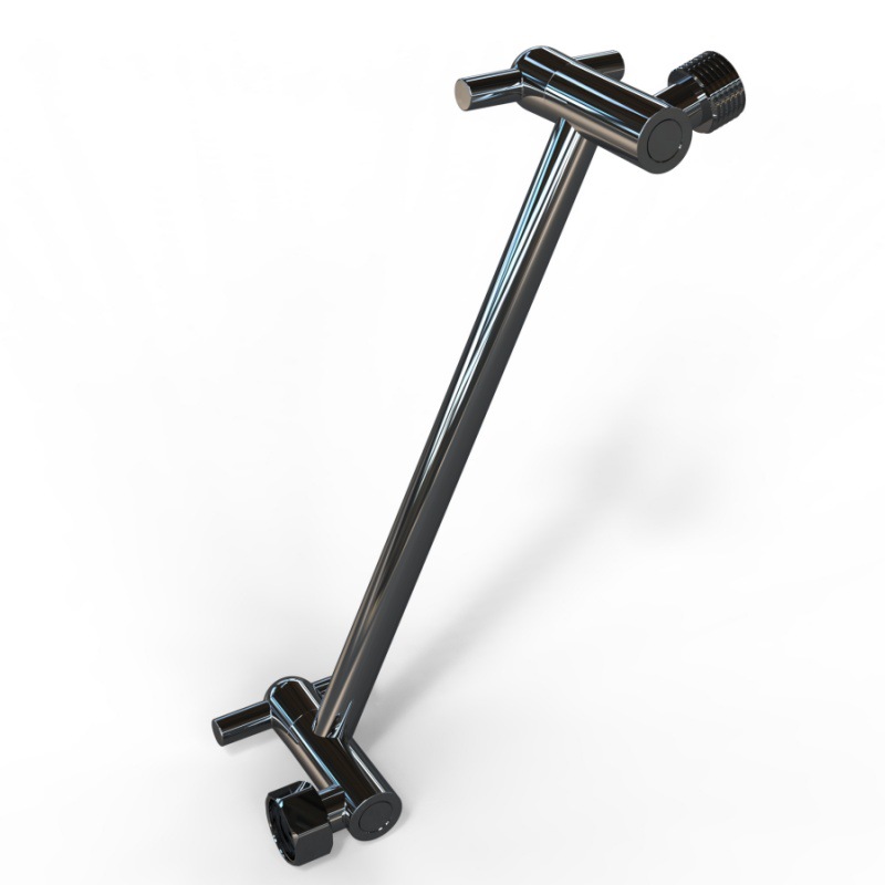 Stainless Steel Pipe for Foreign Trade, Electroplated, Extendable Shower Arm with Adjustable Spray Head Bracket