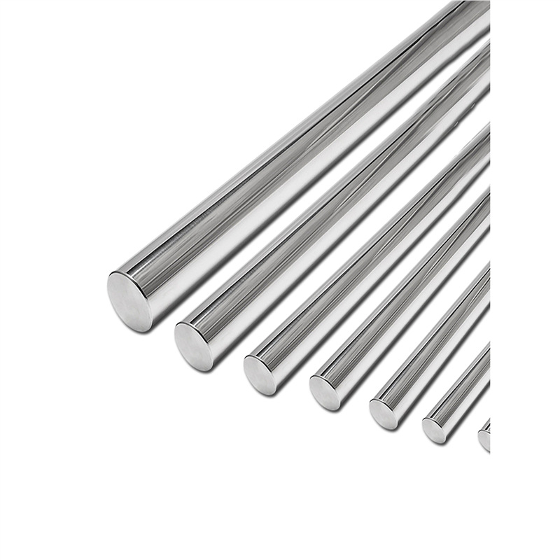 304 Stainless Steel Rod Smooth Round Rod 201 Black Rod Round Bar Straight Bar Grinding Optical Axis Zero-Cut Processing 316 Solid Steel Rod