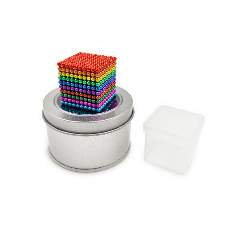 Buck Ball 5mm Nickel Colorful Decompression Magnetic Toy Magnet Rubik's Cube Magnetic Ball Kidsren's Educational Leisure
