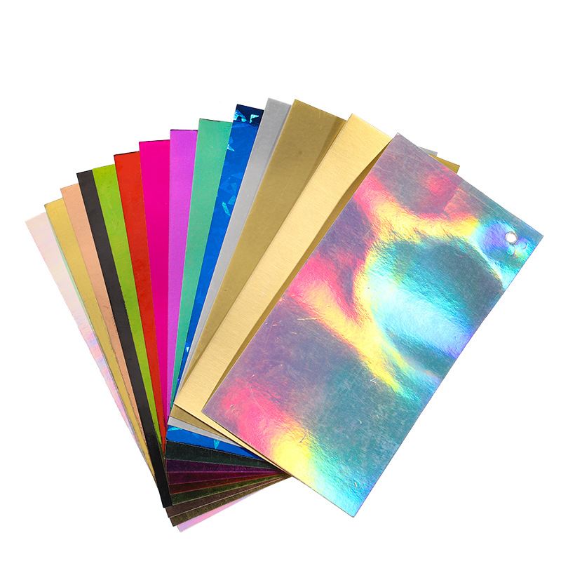 Zhejiang Manufacturer Has Multi-Colorful Gold and Silver Cardboard Polyester Hot Stamping Colorful Mirror Pet Cardstock Special Paper in Stock