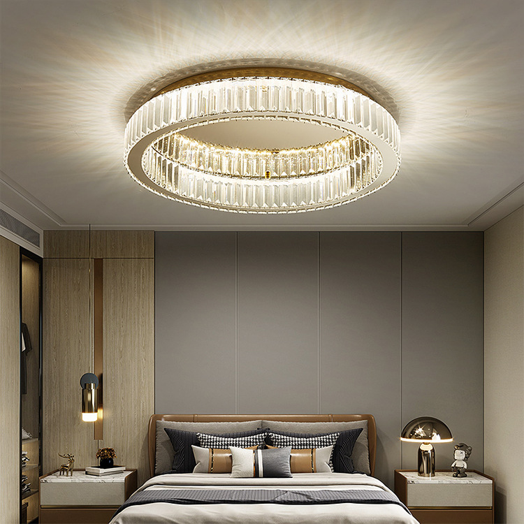 Crystal Ceiling Lamp Led Lamp Italian Accessible Luxury Bedroom Lamp Room Main Lamp Modern Minimalist Restaurant Lighting Cross-Border